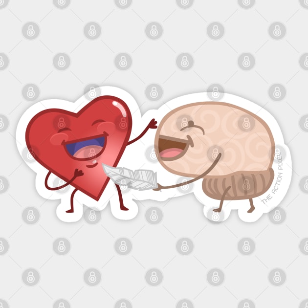 Heart and Mind Sticker by TheActionPixel